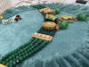 Picture of Emerald Green choker and earrings set