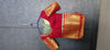 Picture of Sea green and red pattu saree