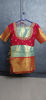 Picture of Sea green and red pattu saree