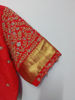 Picture of Heavy bridal maggam work blouse suitable with zardosi and spring work