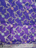Picture of Never worn Dark purple fancy banaras saree with all over meenakari