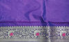 Picture of Never worn Dark purple fancy banaras saree with all over meenakari
