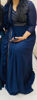 Picture of Anarkali Dress with attached ruffle drape and belt