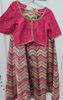 Picture of chipwork Lehanga with zigzag pattern 8-10y