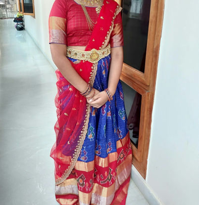 Picture of Pure pochampally ikkath Lehanga 12Y