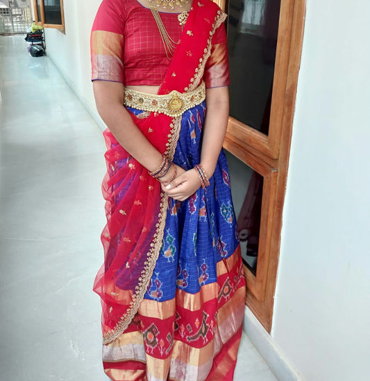 Picture of Pure pochampally ikkath Lehanga 12Y