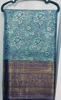 Picture of Beautiful Blue Semi Kanchi pattu saree never worn