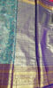 Picture of Beautiful Blue Semi Kanchi pattu saree never worn
