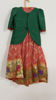 Picture of Red and green lehanga with maggam blouse 8-9Y