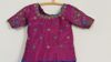 Picture of Pure Ikkat blue and pink lehanga blouse 6-7Y