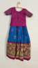Picture of Pure Ikkat blue and pink lehanga blouse 6-7Y