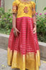 Picture of Red and yellow long frock 6-7y
