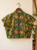 Picture of Yellow saree with kalamkari blouse