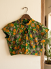 Picture of Yellow saree with kalamkari blouse