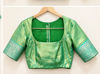 Picture of Green tissue saree with mahanati blouse