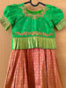 Picture of Orange kanchipattu lehenga 3y