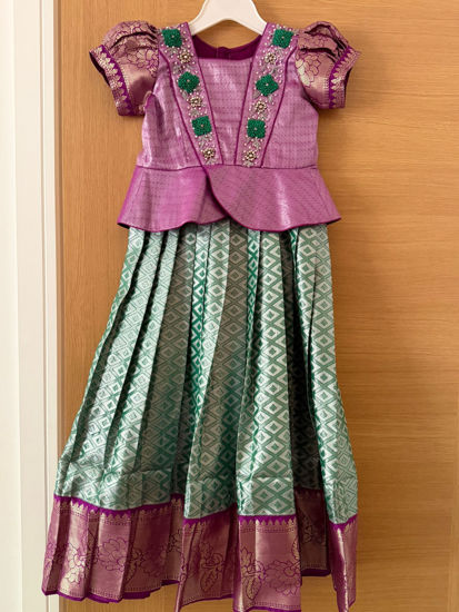 Picture of Violet Pattu Lehenga 4-5Y
