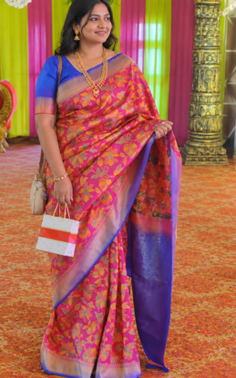 Picture of Floral fancy silk saree