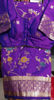 Picture of 💜 Purple Fancy Banaras saree with stitched blouse💜