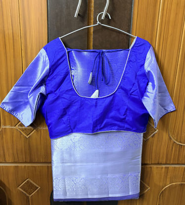Picture of Never worn Royal blue lightweight pattu saree