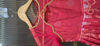 Picture of Tomato red ethnic silk cotton full frock 11-12y