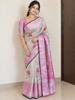 Picture of Kota tissue saree with cutwork blouse