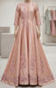 Picture of Blush Pink Silk Embroided Anarkali Gown