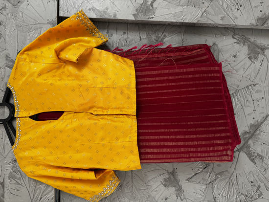Picture of Fancy saree with work blouse