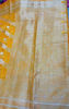 Picture of Bright yellow Banaras Fancy Organza saree ( no blouse)