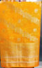 Picture of Bright yellow Banaras Fancy Organza saree ( no blouse)