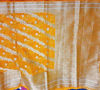 Picture of Bright yellow Banaras Fancy Organza saree ( no blouse)