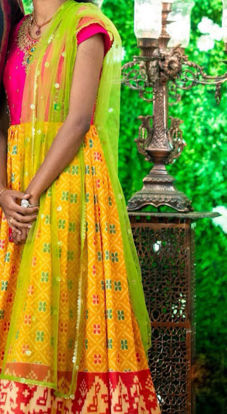 Picture of Patola print long frock
