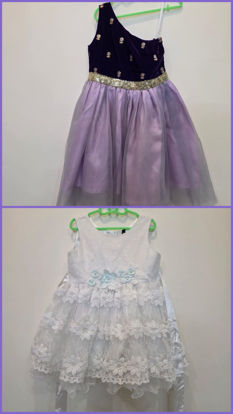 Picture of Combo of 2 Partywear frocks 2-3y
