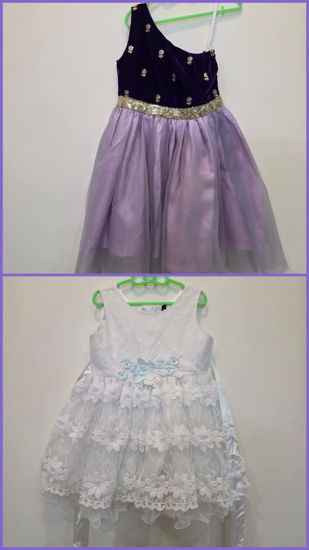 Picture of Combo of 2 Partywear frocks 2-3y