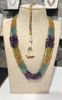 Picture of Natural Semi precious multi chiplet stone mecklace