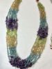 Picture of Natural Semi precious multi chiplet stone mecklace
