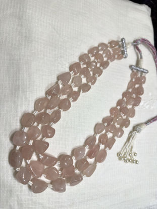 Picture of Natural rose quartz necklace