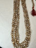 Picture of Natural Gold uneven shape pearls necklace
