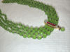Picture of Natural green strawberry beads Necklace with jadav pendant