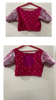 Picture of organza tissue lehenga
