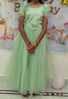 Picture of Customised sea green long frock 12y