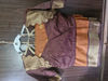 Picture of Rust orange and brown Saree