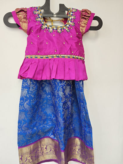 Picture of Kanchipattu lehanga with blouse 0-2Y