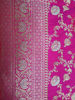 Picture of Pink Semi katan banaras saree with all over floral jaal