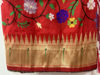 Picture of Red floral premium Semi Paithani Saree