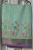 Picture of pista green tussar saree