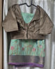 Picture of pista green tussar saree
