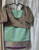Picture of pista green tussar saree