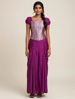 Picture of 🟣 purple new corset with dhoti style skirt