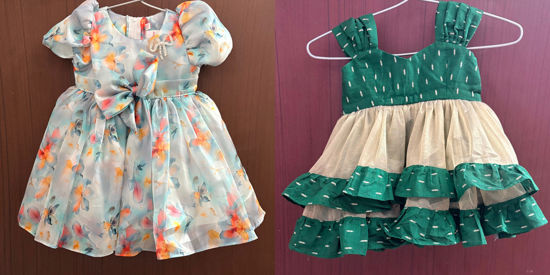 Picture of Never worn baby girl frocks combo 1-2y